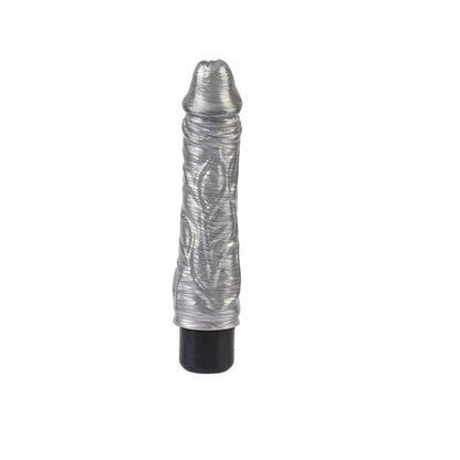 Wibrator realistyczny Chubby Beau Silver srebrny 22 cm DarkMuscle