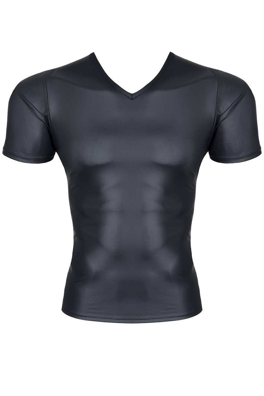 męski t-shirt z wetlooka w serek S