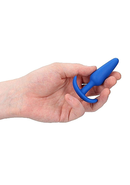 Korek analny silikonowy ShotsToys niebieski