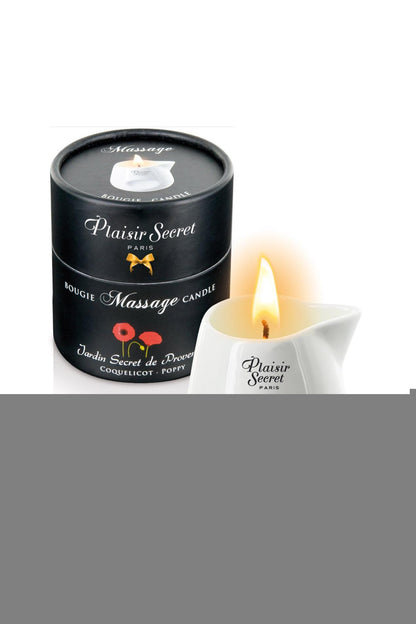 Świeca do masażu kwiat maku Plaisir Secret 80ml