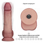 8" Vibrating Sliding Skin Pro II Dual Layer Silicone Dong