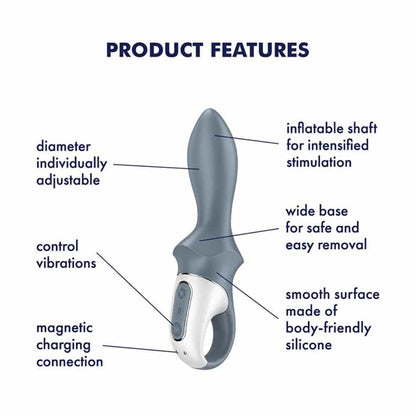 Wibrator analny pompowany Satisfyer Air Pump Booty 1 USB