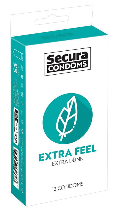 Prezerwatywy Secura Extra Feel 12 sztuk 18 cm