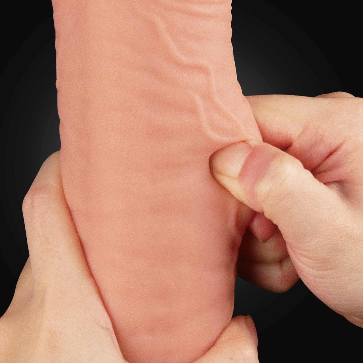 12"" Dual Layered Platinum Silicone Cock