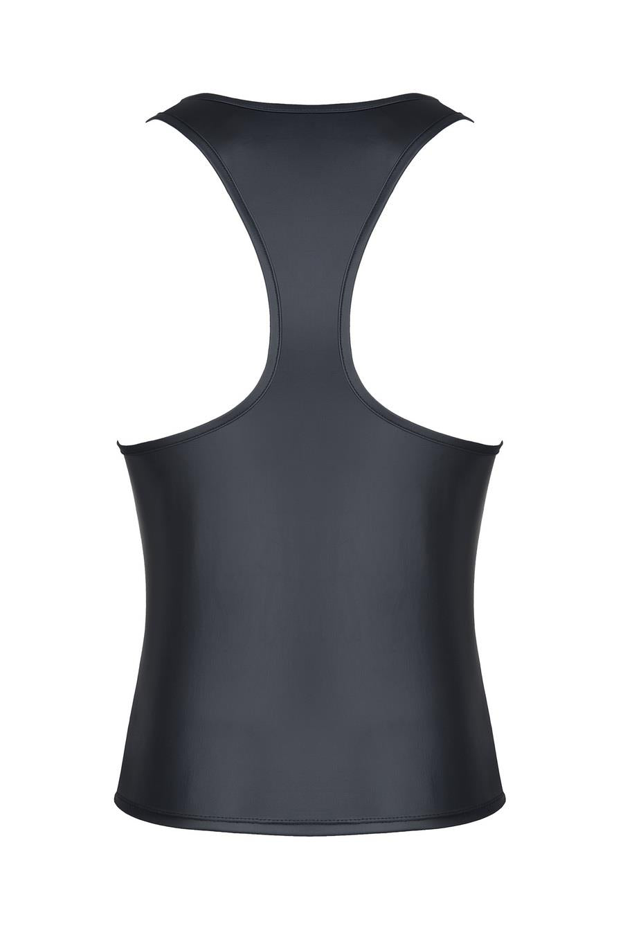 męski t-shirt z wetlooka bez rękawów, z elastyczną taśmą z przodu XXL