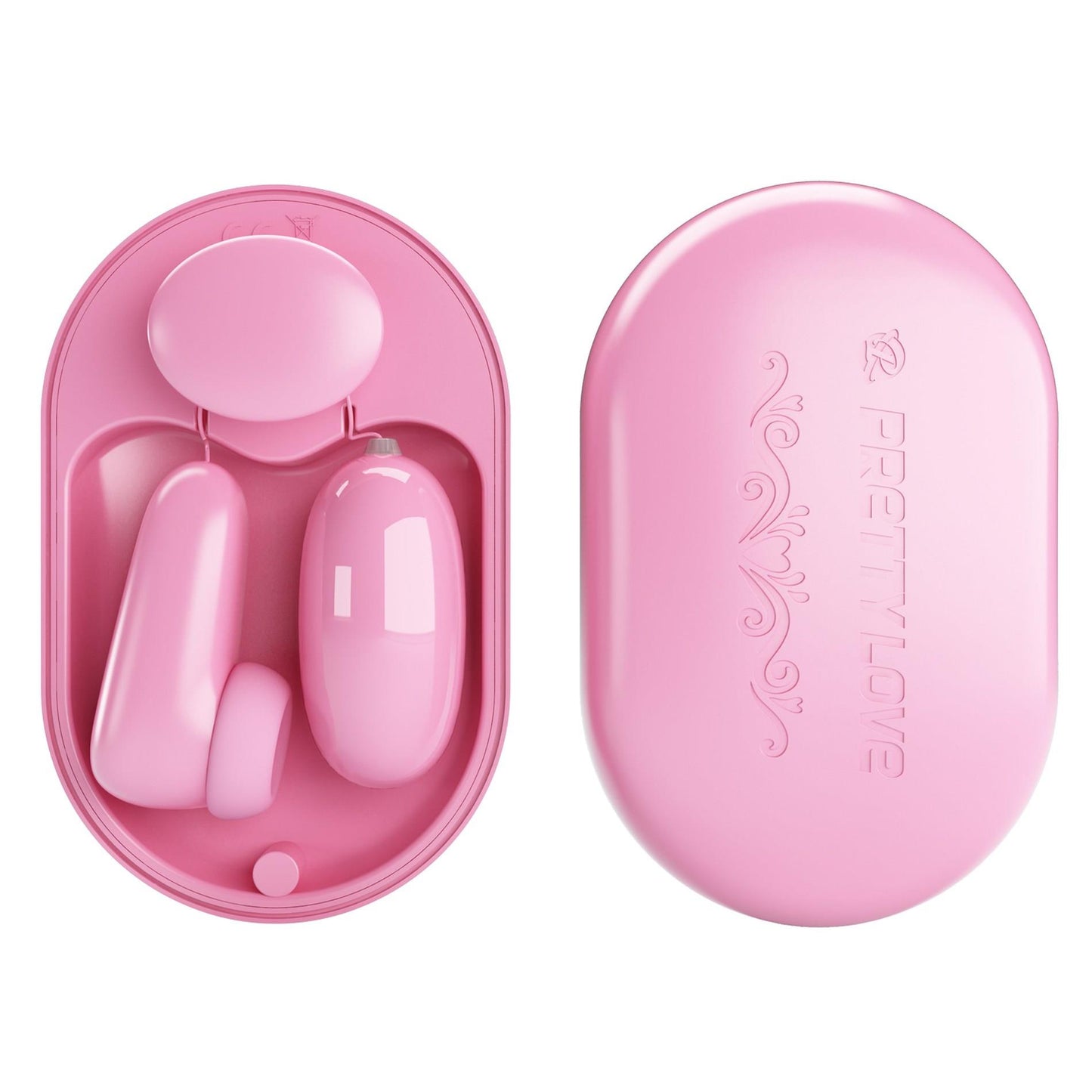 Wibrujące jajko Pretty Love Magic Box różowe 12 wibracji 7 stukania USB