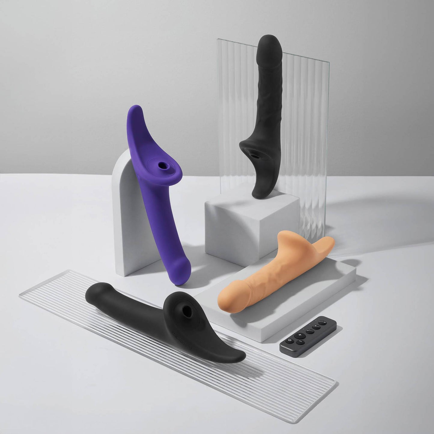 Dildo multiorgazmiczne Strap on me fioletowe S