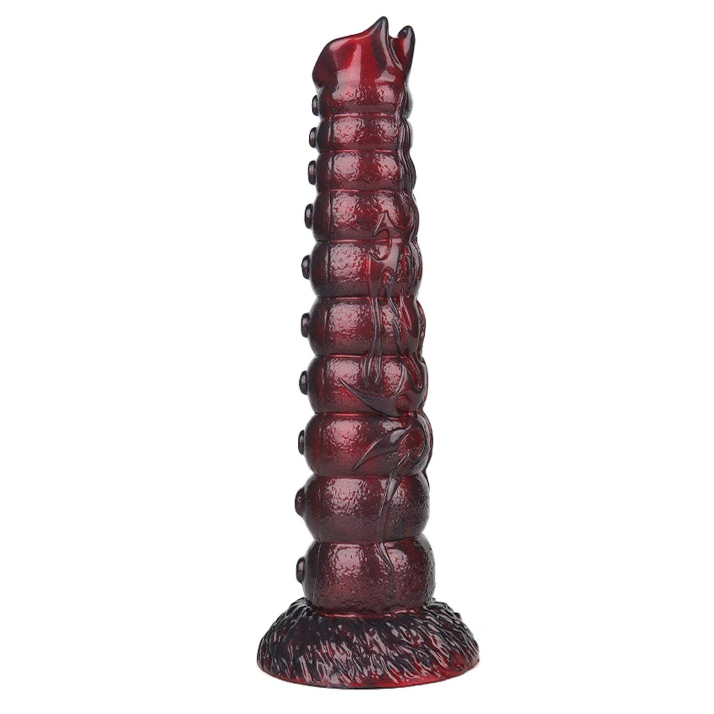 Dildo silikonowe pofalowane Power Monsters Voidclaw Brute 29 cm fioletowe