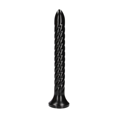 Wąż analny spiralny Ouch! 30 cm czarny