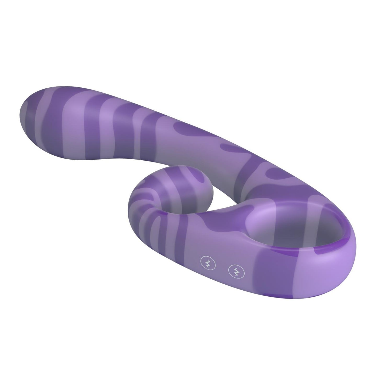Dwustronny stymulator łechtaczki Pretty Love Sumner fioletowy silikonowy