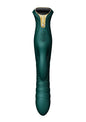 Wibrator króliczek Mose thrusting z podgrzewaniem zielony 25.8 cm
