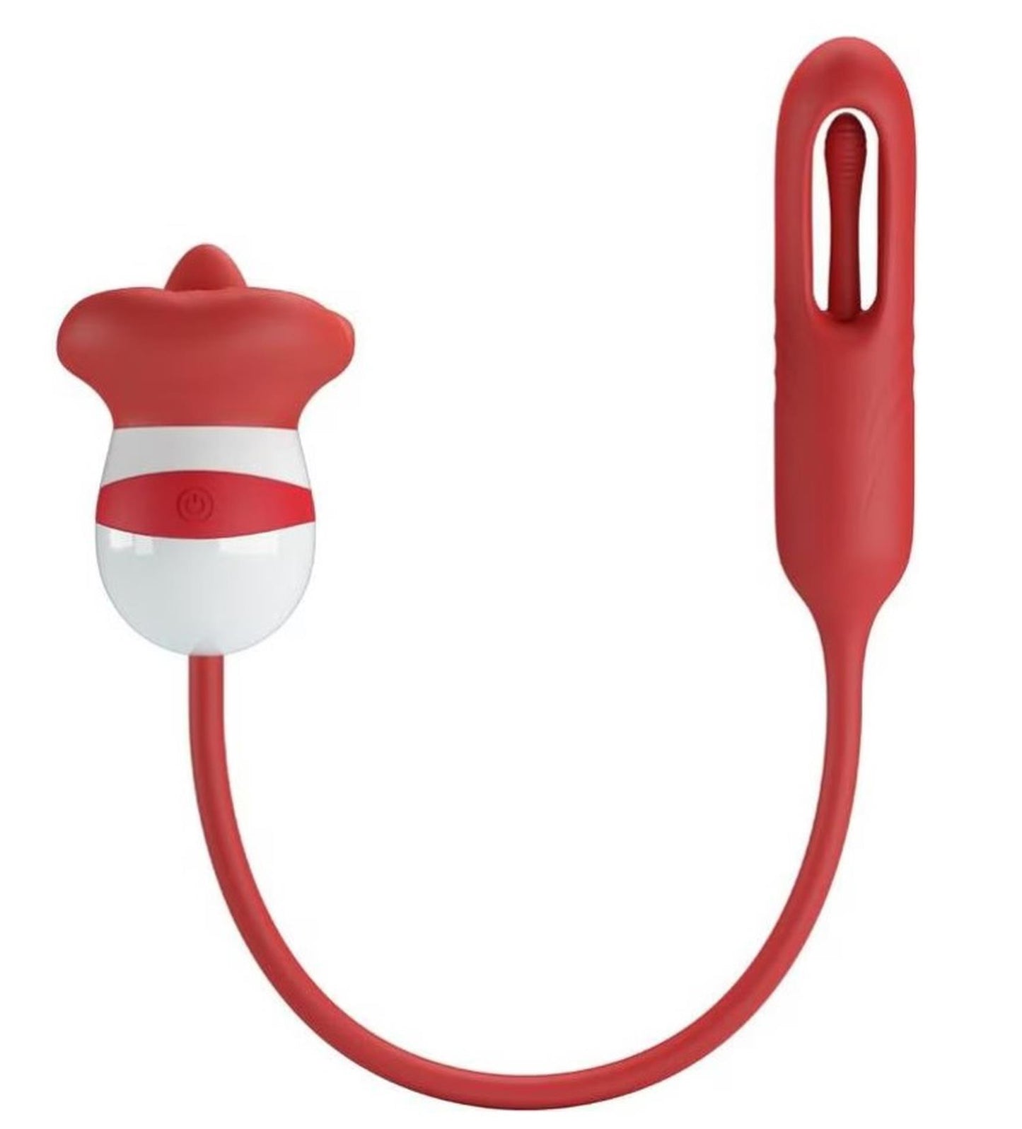 Wibrator różany z lizaniem Pretty Love czerwony USB