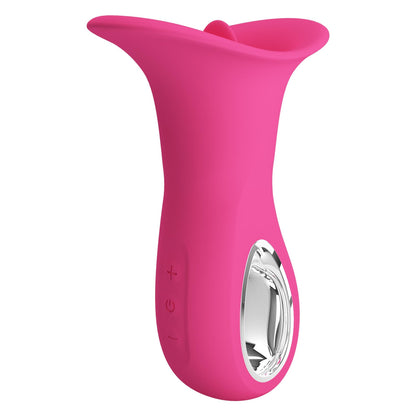 Wibrator oralny z języczkiem Pretty Love Clyde 12 wibracji 12 lizania USB