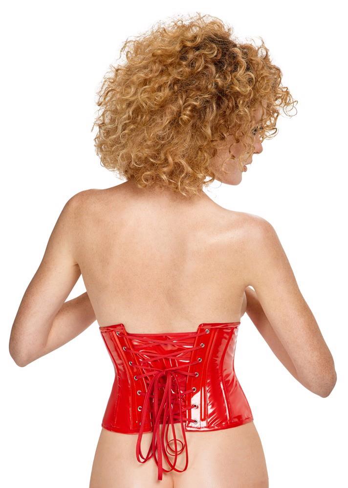 Vinyl Waist Cincher red XL