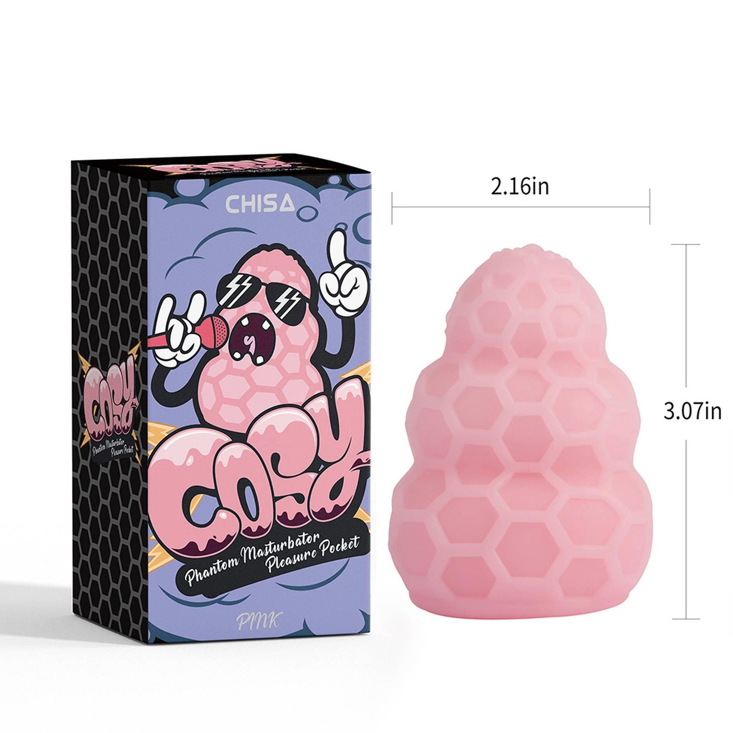 Masturbator TPE Cosy Phantom różowy 7,8 cm