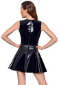 Vinyl Dress with Lace M