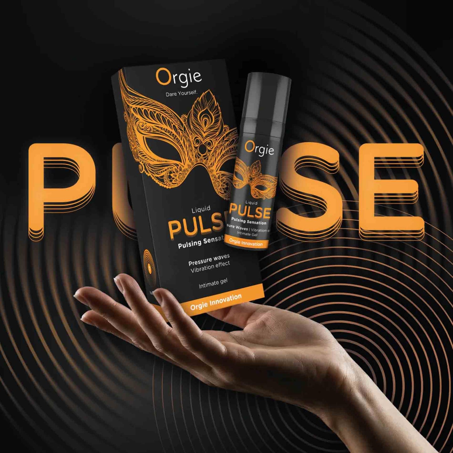 Żel stymulujący pulsujący Orgie karmelowy chłodzący 15 ml