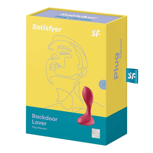 Wibrator analny Satisfyer Backdoor Lover czerwony silikonowy USB 11 cm