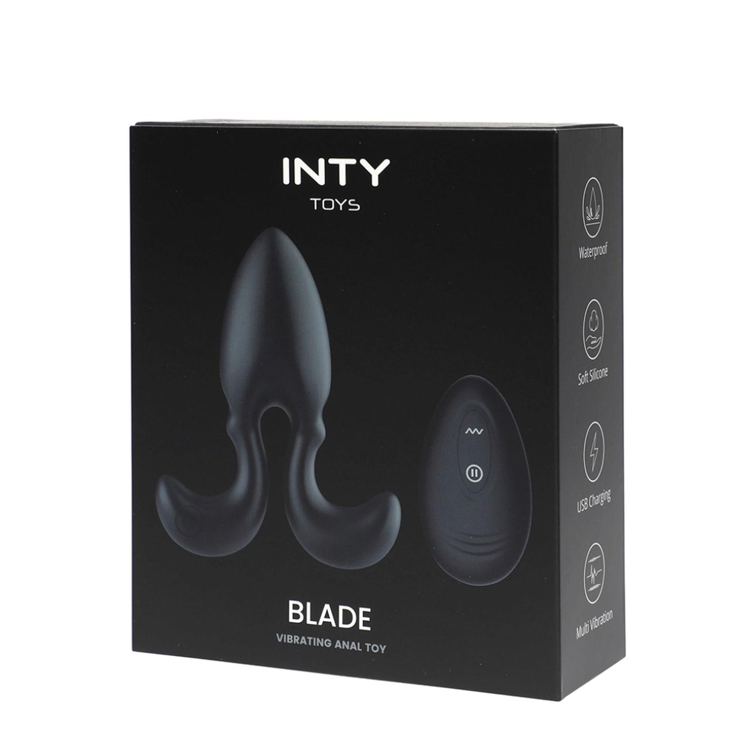 Wibrator analny INTY Toys Blade silikonowy USB z pilotem