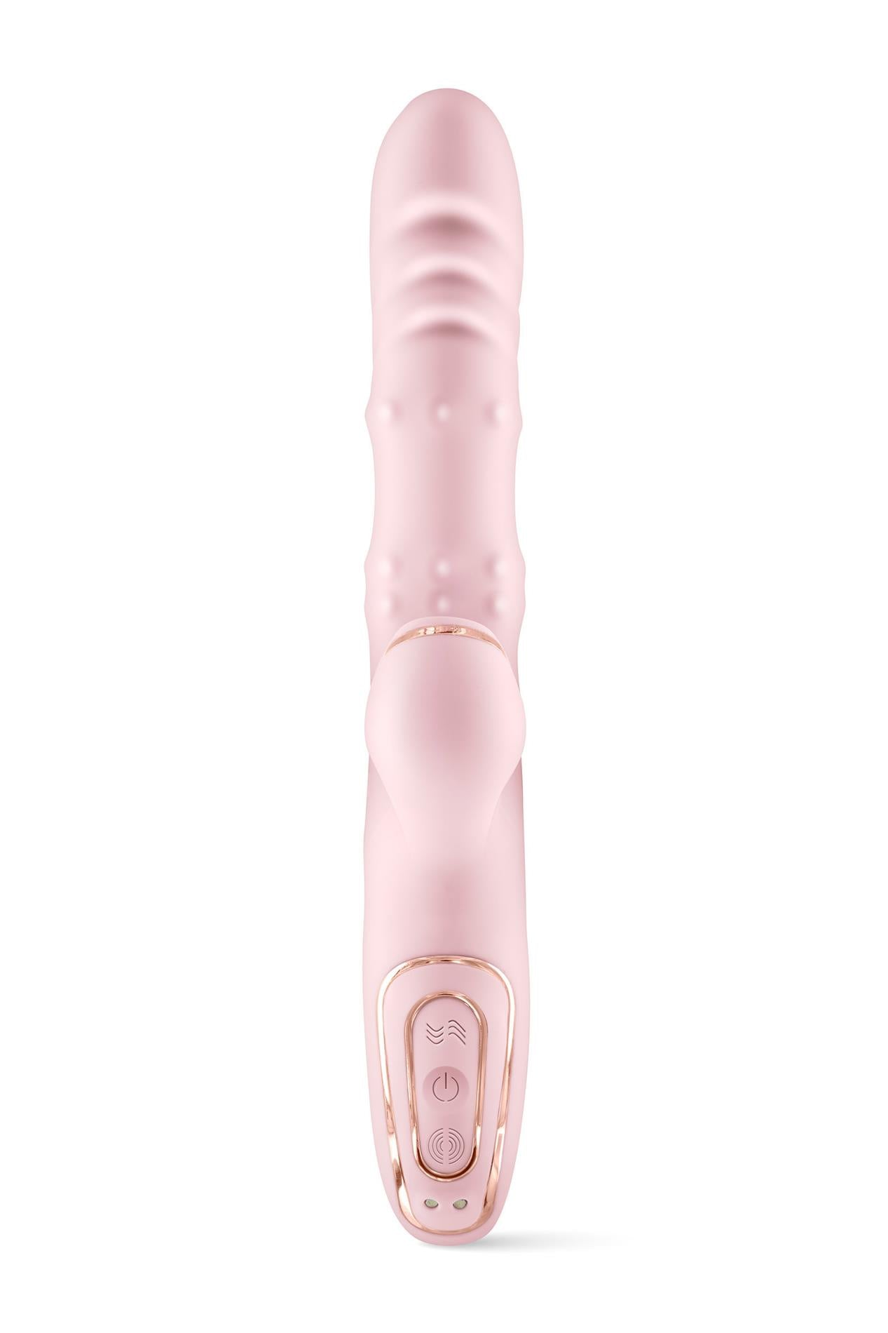 Wibrator króliczek Classy 5w1 Yoba pudrowy róż USB