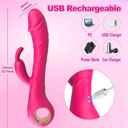 Wibrator króliczek punktu G B-Series Cute silikonowy USB 22 cm