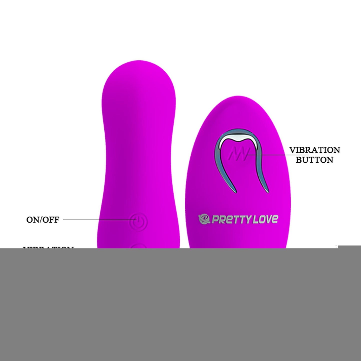 PRETTY LOVE - 12 vibration functions Wireless remote control