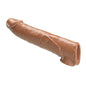 Przedłużka na penisa Pretty Love z wymiennymi wkładkami ciemnobrązowa 26 cm