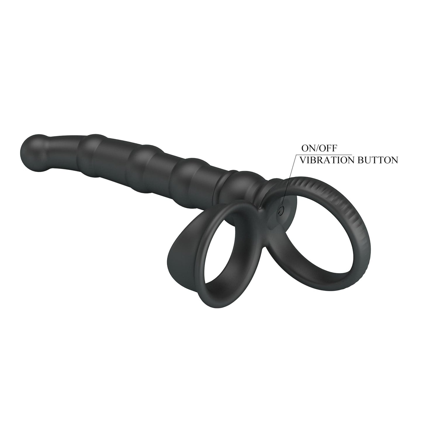 Pierścień erekcyjny analny Pretty Love Tatum 10 wibracji 18 cm