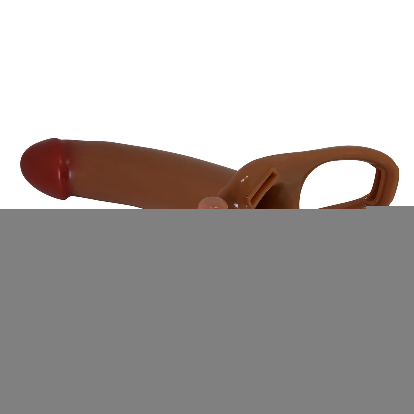 Uprząż z realistycznym pustym wibrującym dildem Pretty Love Bradden 17 cm