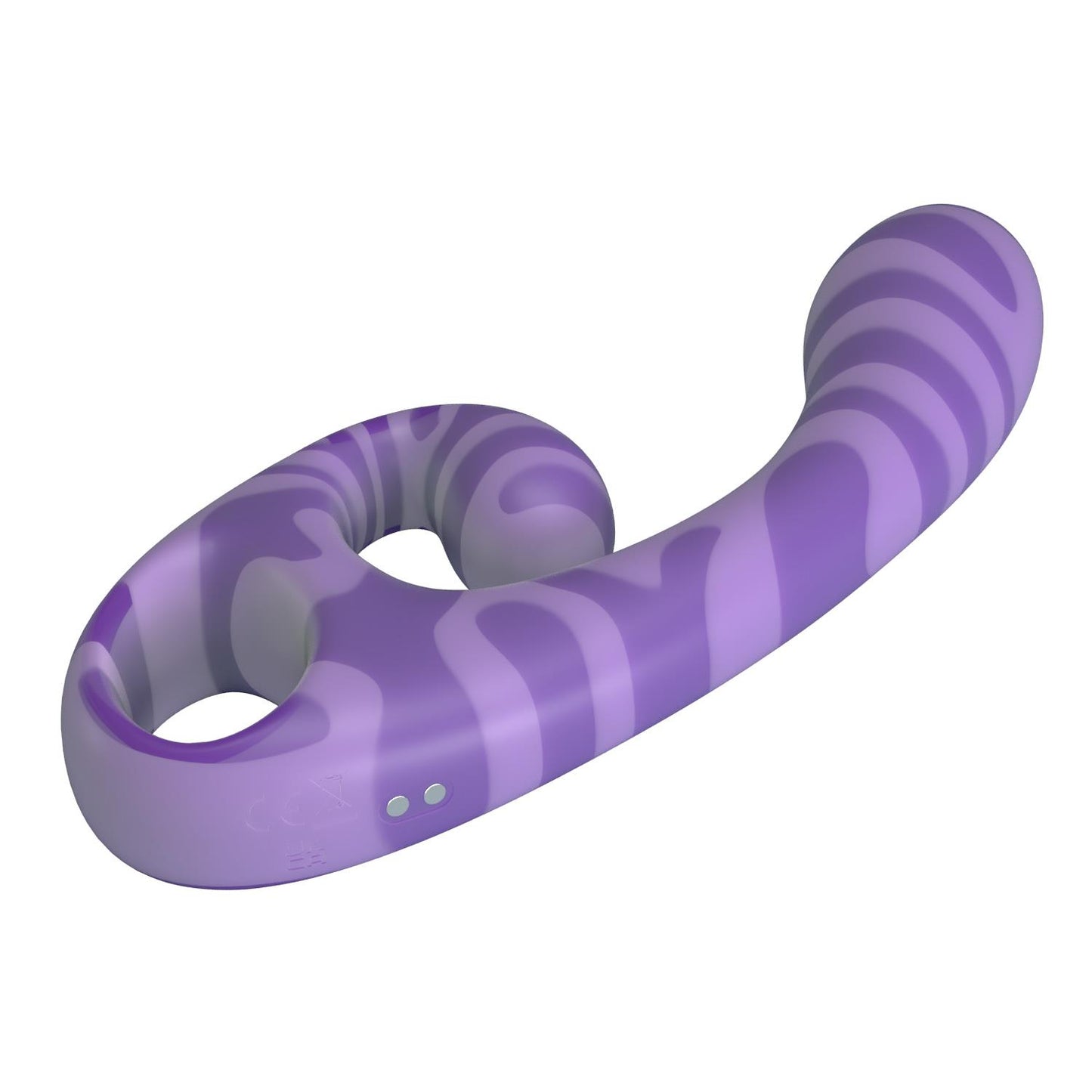 Dwustronny stymulator łechtaczki Pretty Love Sumner fioletowy silikonowy