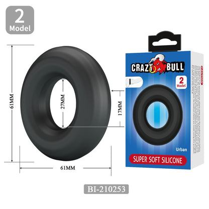 Zestaw 56 silikonowych pierścieni erekcyjnych Crazy Bull