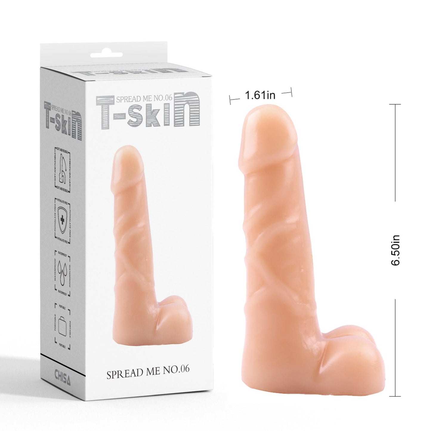 Dildo realistyczne miękkie Tskin cieliste Spread Me No.06