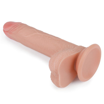 7'' Dual layered Platinum Silicone Cock