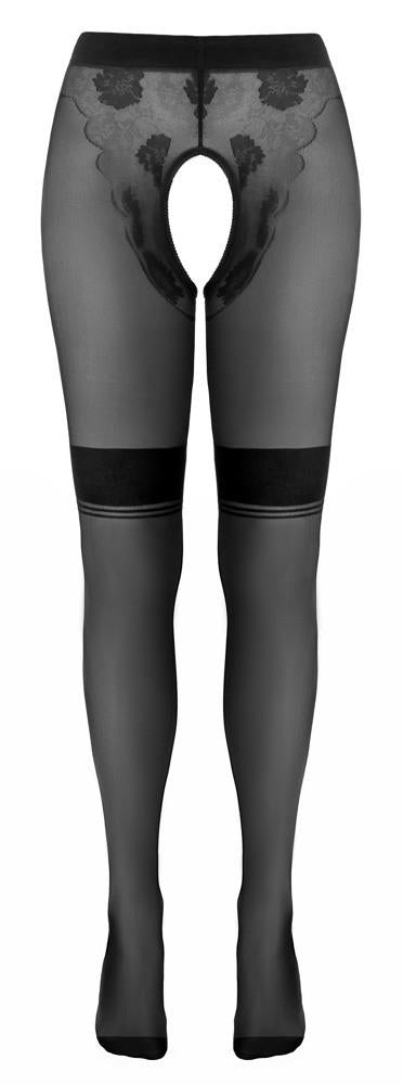 Rajstopy Cottelli LEGWEAR z otworem w kroku cieliste 25 den