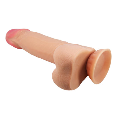 Dildo realistyczne Baile z przyssawką giętkie cieliste 22 cm TPR