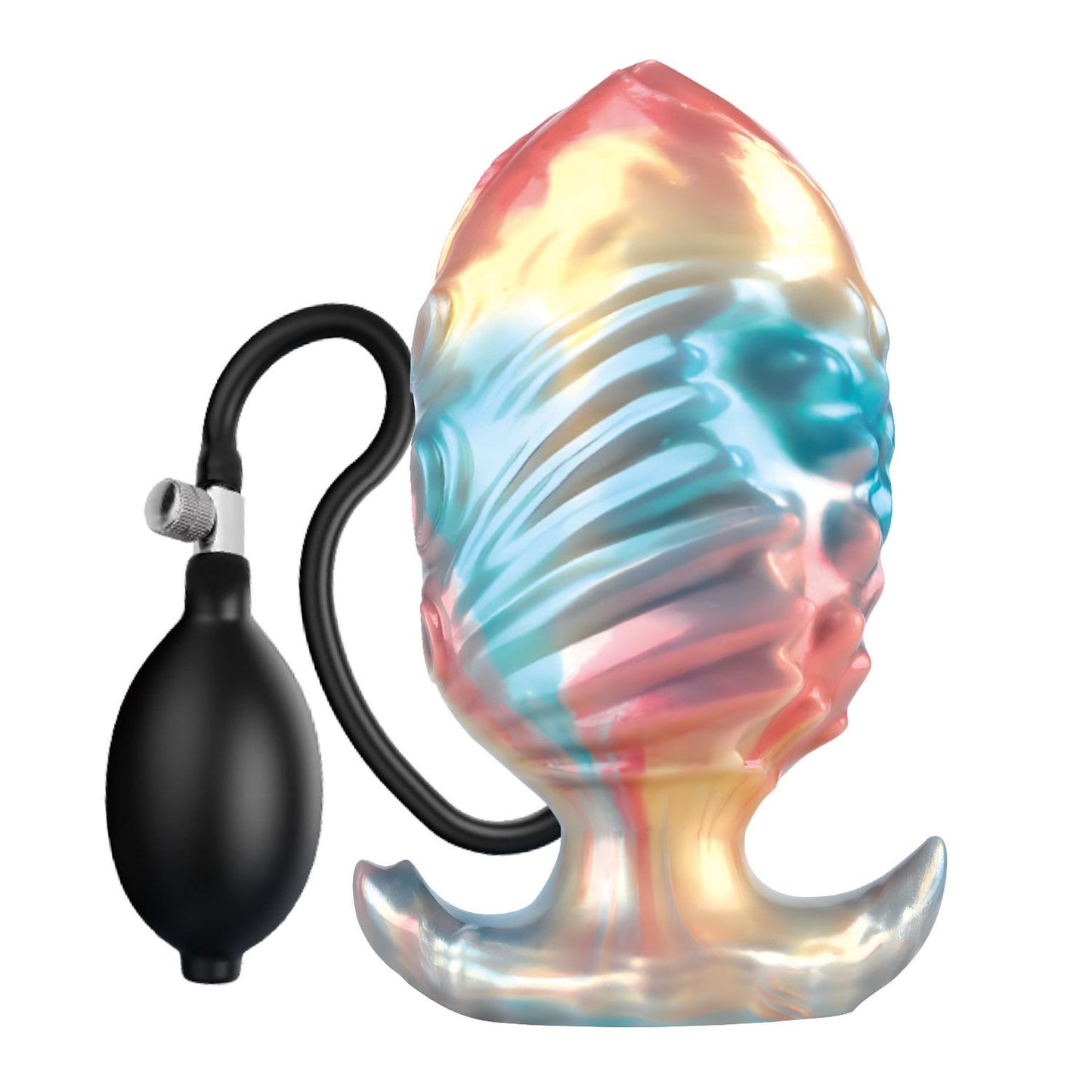 Korek analny silikonowy pompowany Power Ebon Leviathan 18 cm