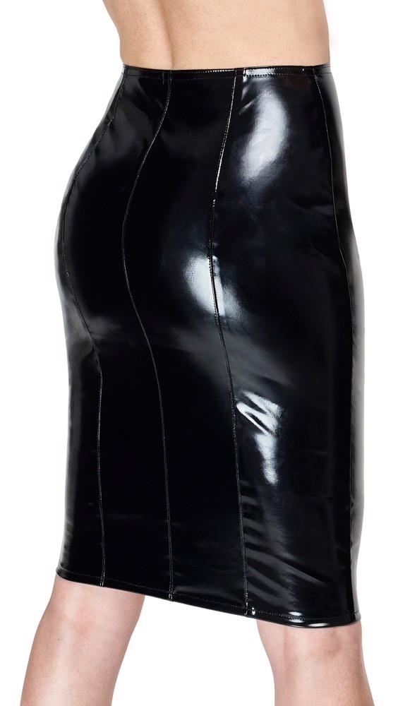 Vinyl Skirt Zip black M