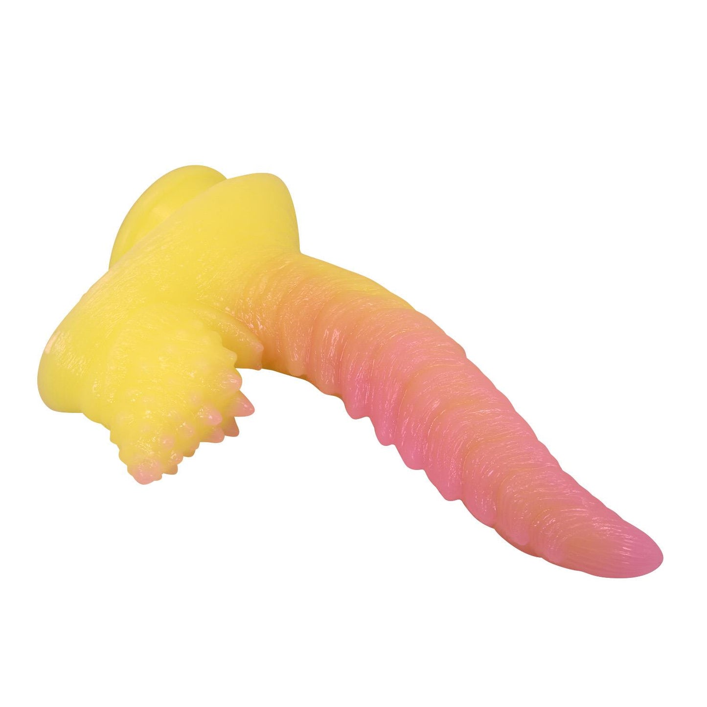 Dildo silikonowe żłobione Power Monsters Flamebeast 22,5 cm