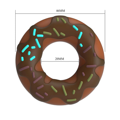 Pierścień erekcyjny Pretty Love Choco Super Donut silikonowy supermiękki