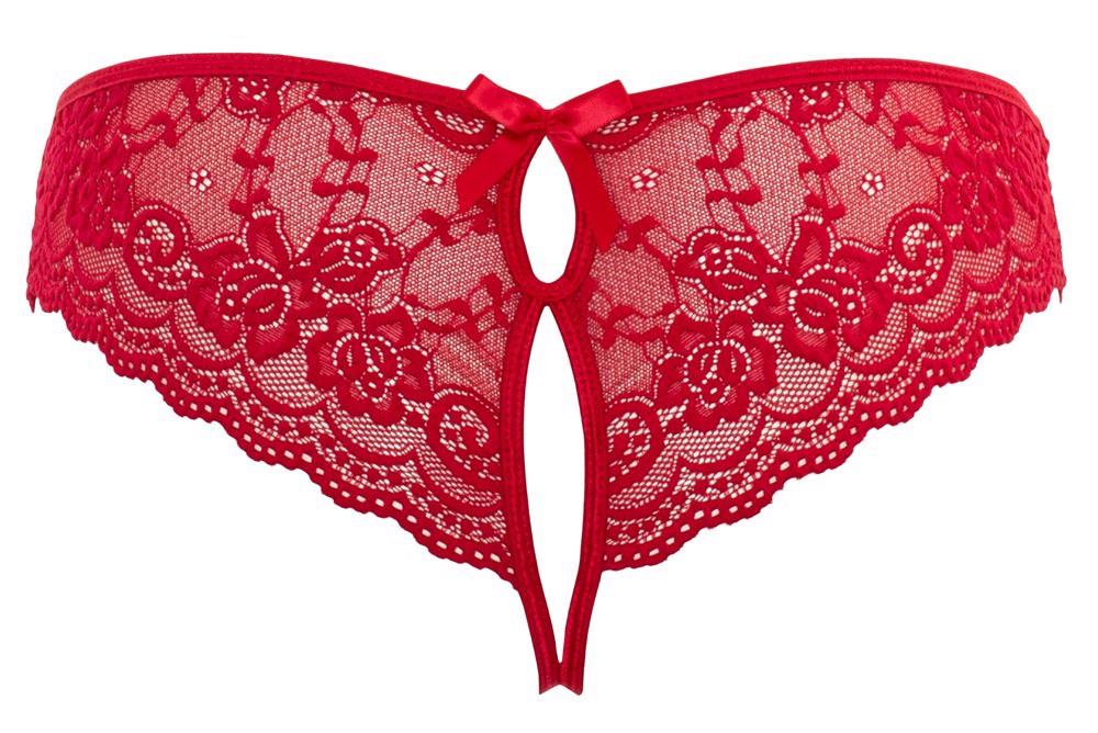 Lace Briefs Crotchless L