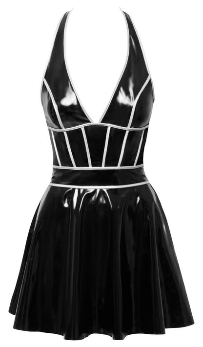 Vinyl dress w. silver S