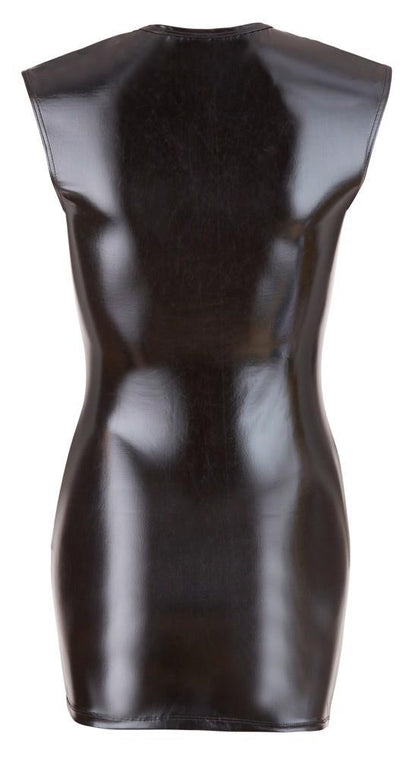 Wet Look Dress with Zip S