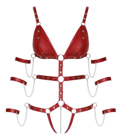 Bad Kitty Strap Body red L
