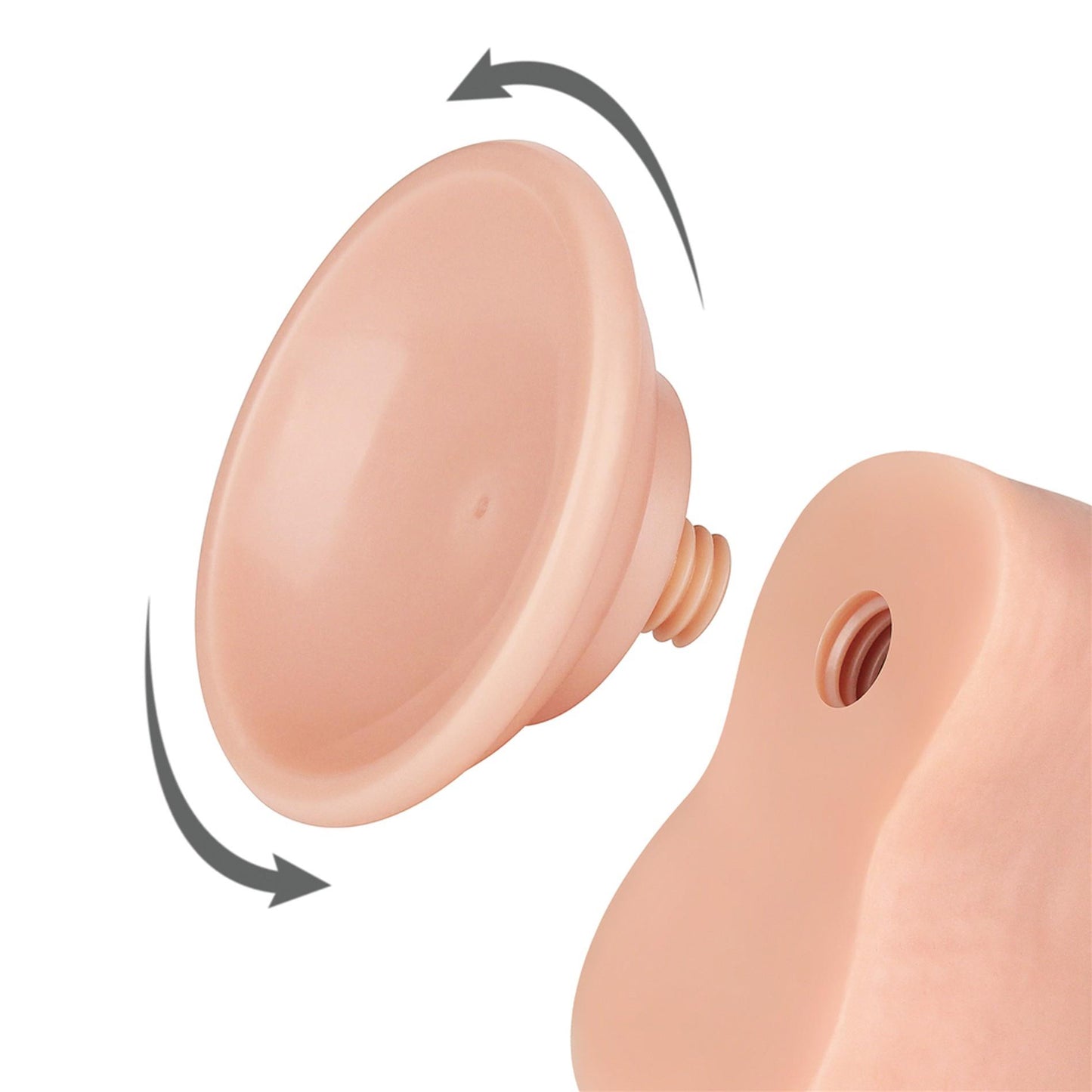 8'' Sliding Skin Dual Layer Dong Flesh