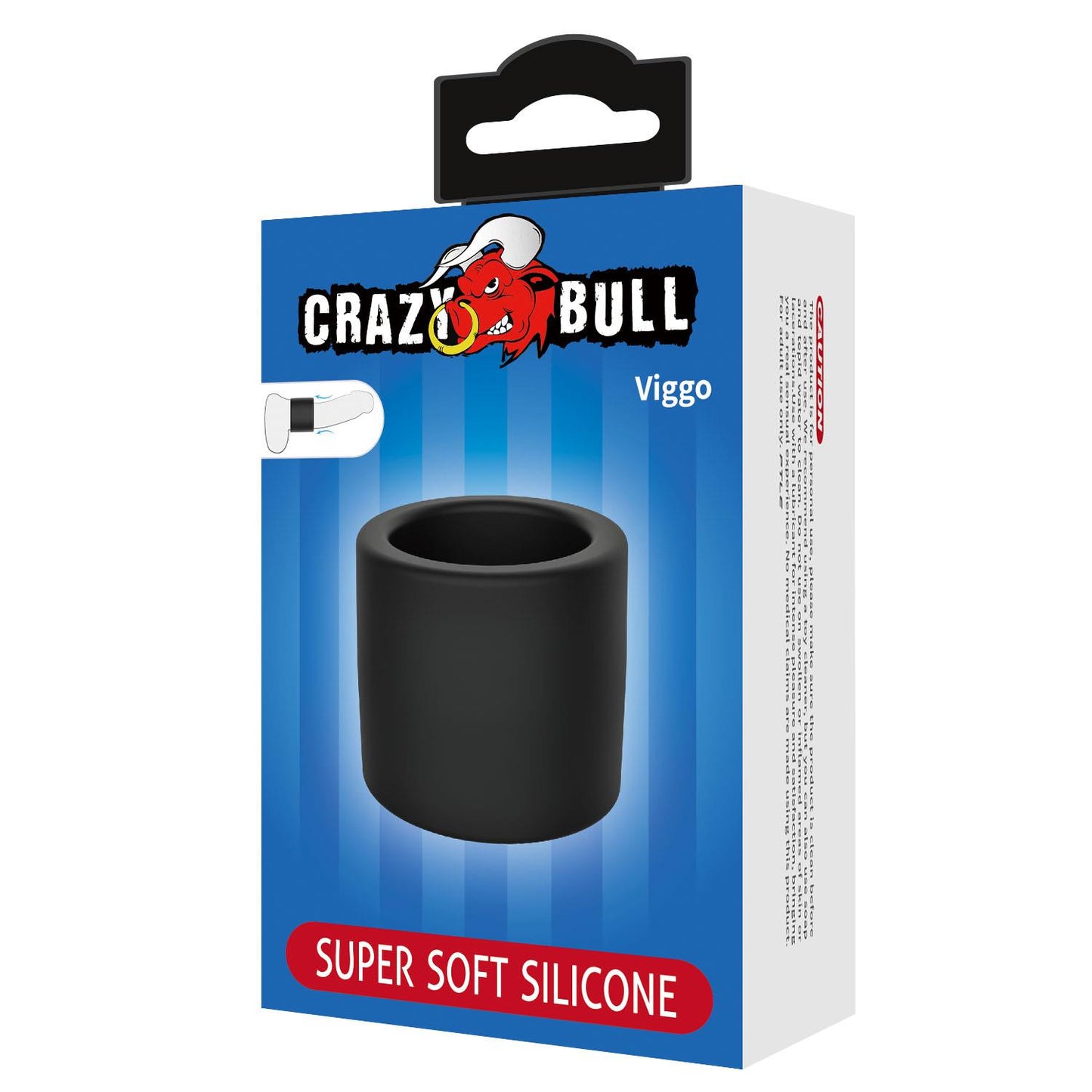 Pierścień erekcyjny super miękki silikonowy Crazy Bull Viggo wodoodporny