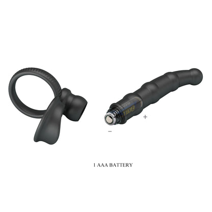 Pierścień erekcyjny analny Pretty Love Tatum 10 wibracji 18 cm