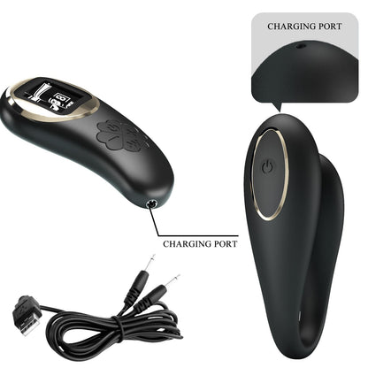 Wibrator podwójny Pretty Love Nathan z pilotem 10 trybów silikonowy USB