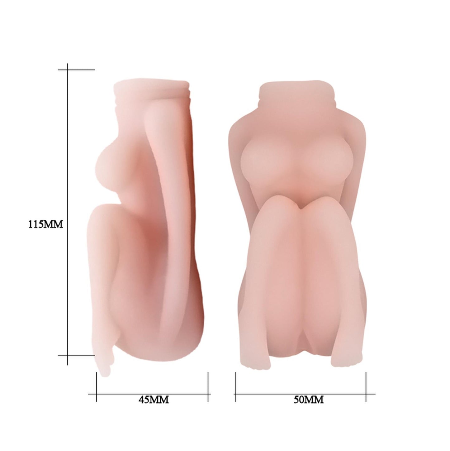 VAGINA AND BREAST MASTURBATOR, TPR, Waterproof
