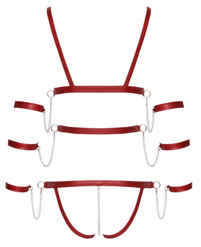 Bad Kitty Strap Body red L