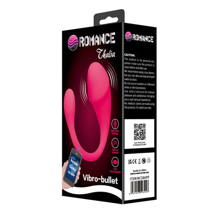 Jajko wibrujące z aplikacją Romance Thalia silikonowe USB 21 cm